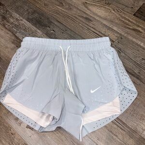 Nike Women's Light Blue Athletic Shorts